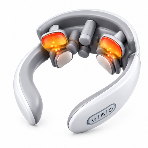 Somneloq V3 wrap in white with the warming controls lit